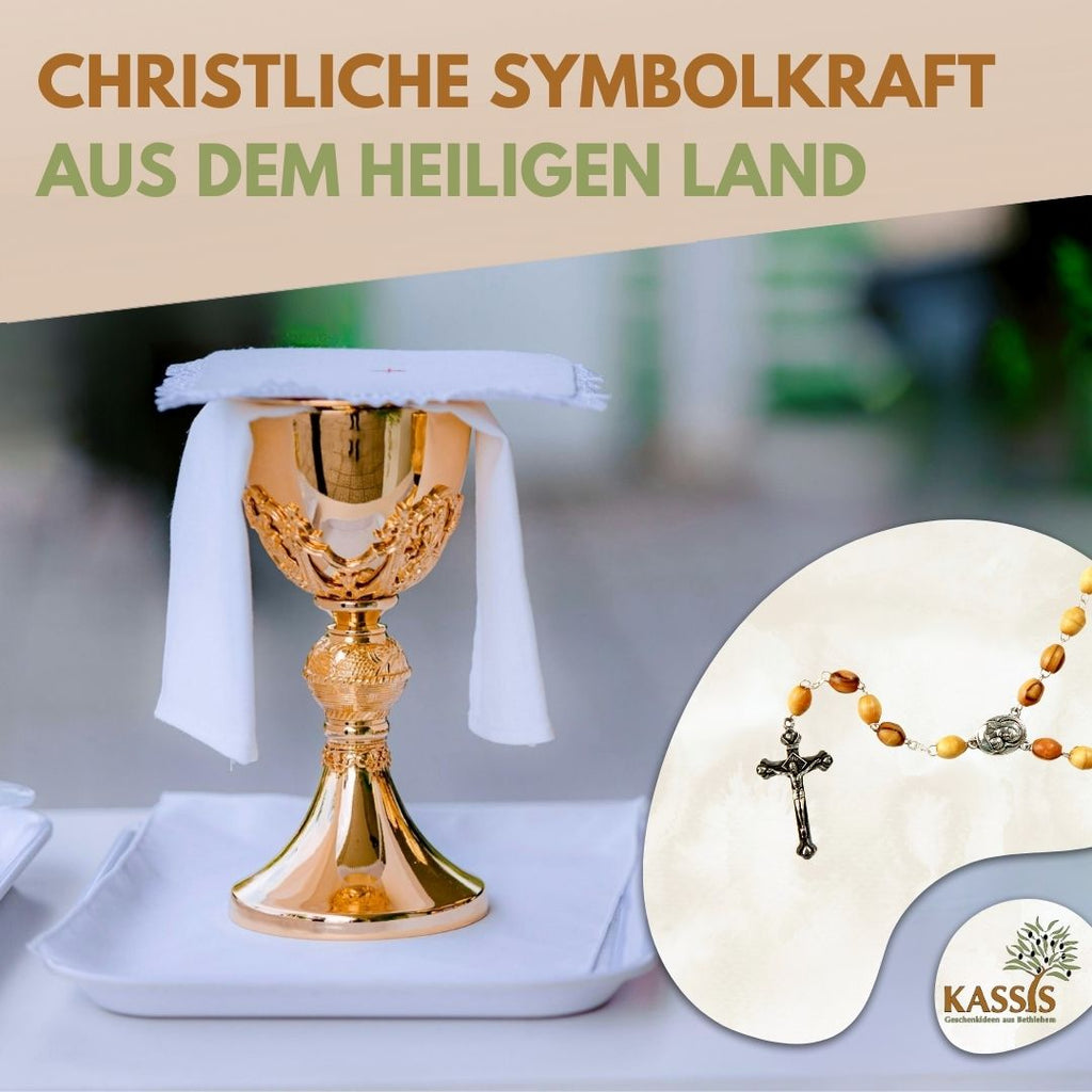 Rosary with metal and earth - oval